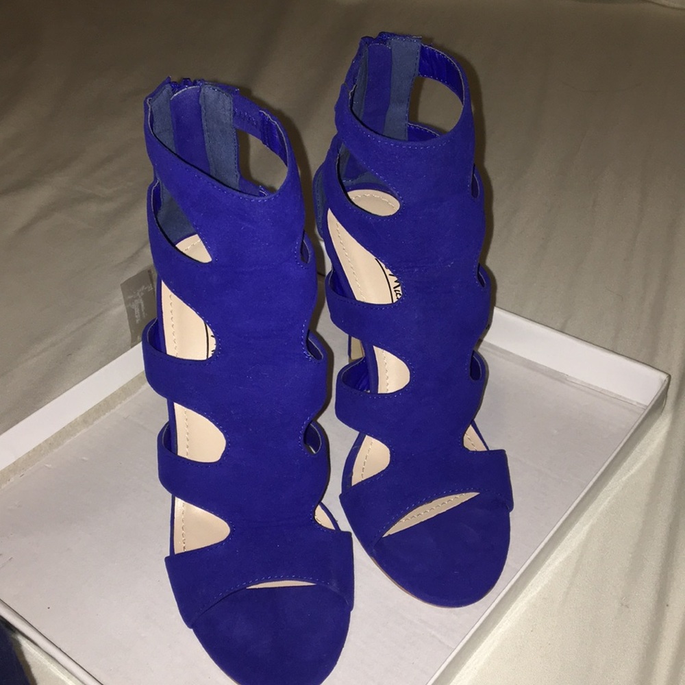 Blue Suede heels